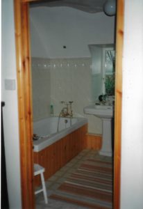 The completed bathroom