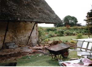Demolished below the roof