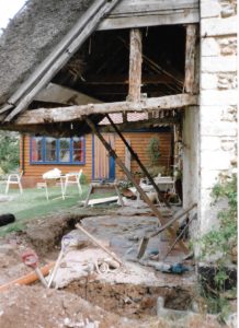 Demolished below the roof